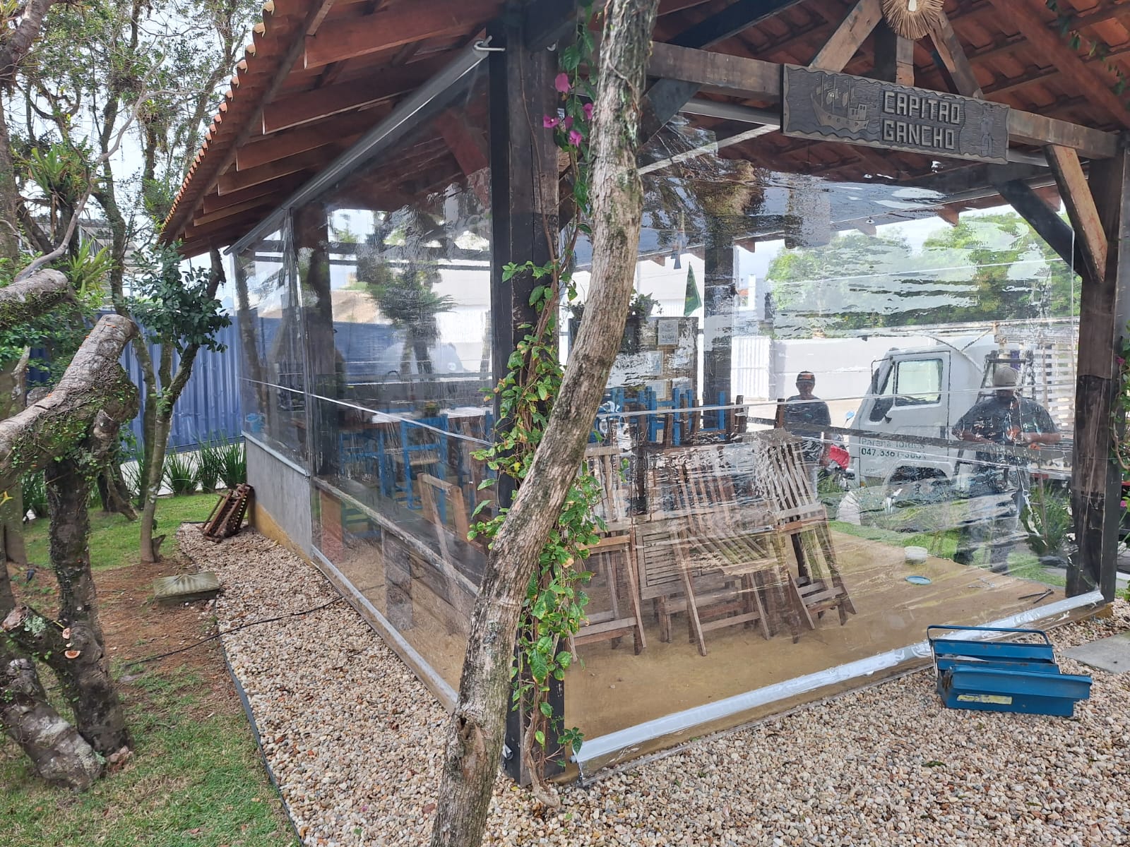 Foto de toldo instalado pela Paraná Toldos
